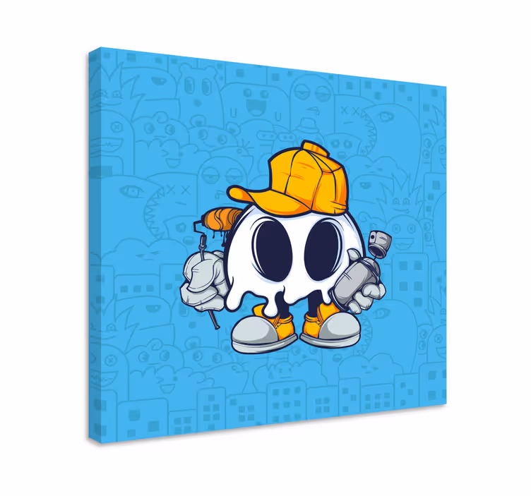 Cuadro personajes fantasmito adorable - TenVinilo