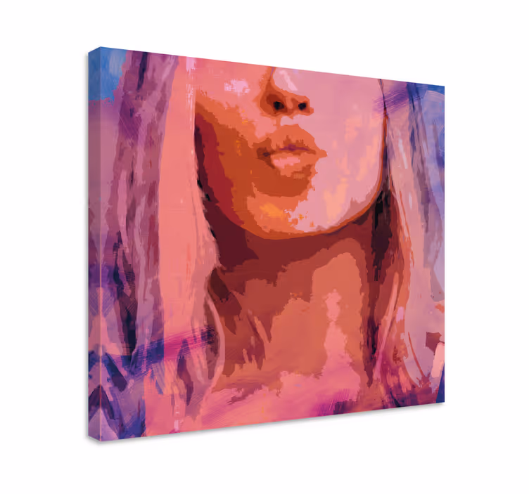 Cuadro moderno Detalle de labios de mujer - TenVinilo