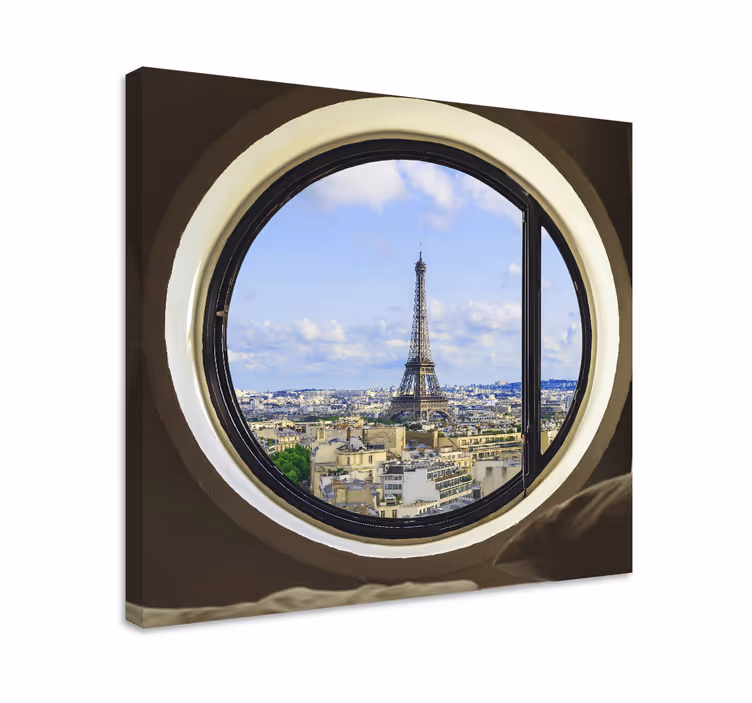 Cuadro ciudades vista de la torre eiffel - TenVinilo