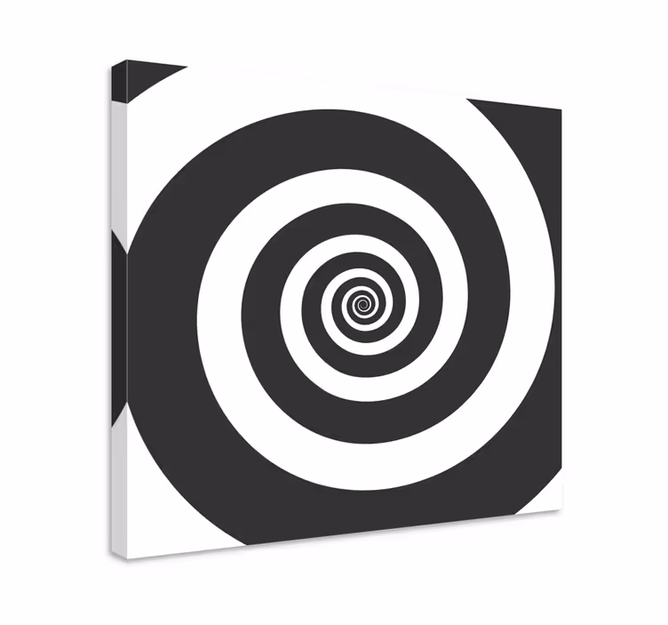 Cuadro figuras geométricas patrón en espiral - TenVinilo