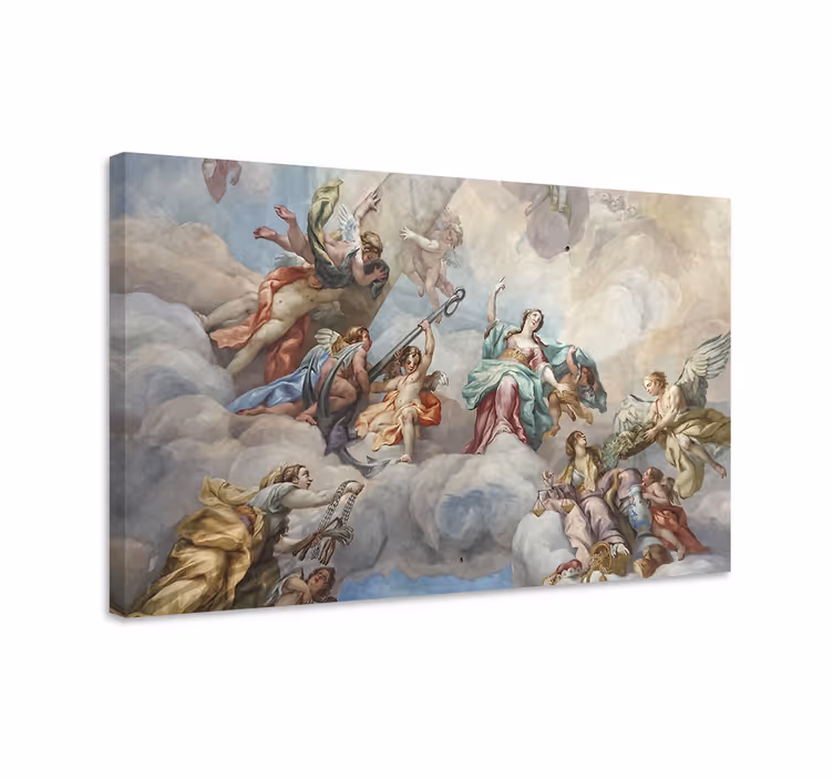 Cuadro artístico escena de nubes míticas - TenVinilo