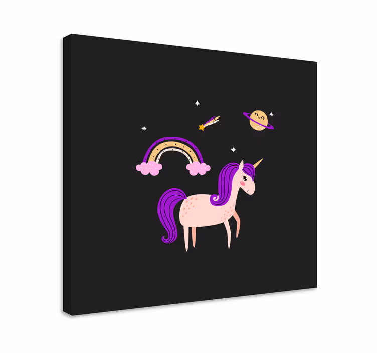 Cuadro de unicornios sueño adorable de unicornios - TenVinilo