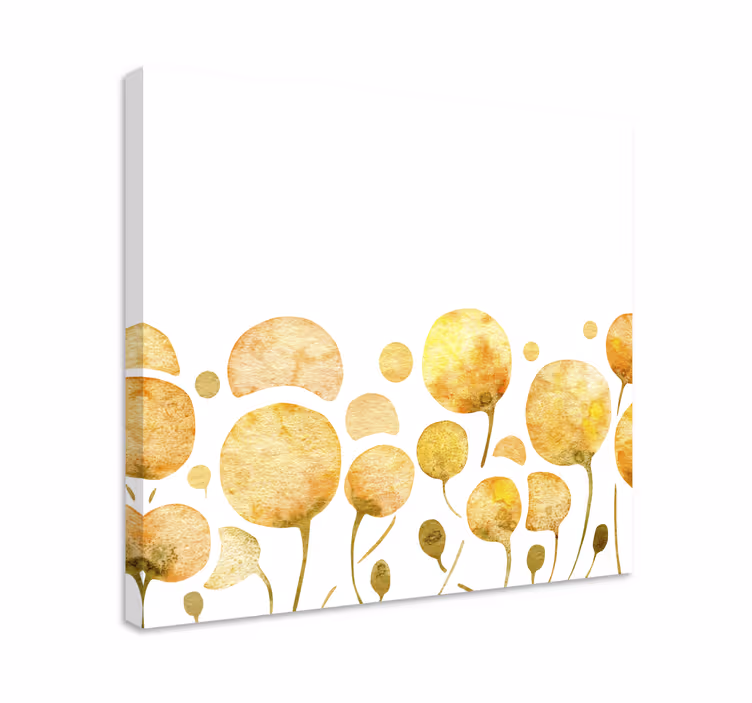 Cuadro de flores ramas florales soleadas - TenVinilo