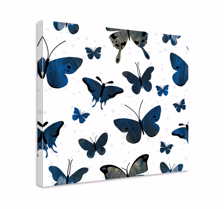 Cuadro mariposas patrones diversos - TenVinilo