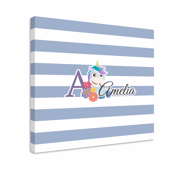 Cuadro de unicornios diseño personalizado - TenVinilo