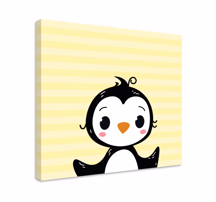 Cuadro animales Lindo bebé pingüino - TenVinilo