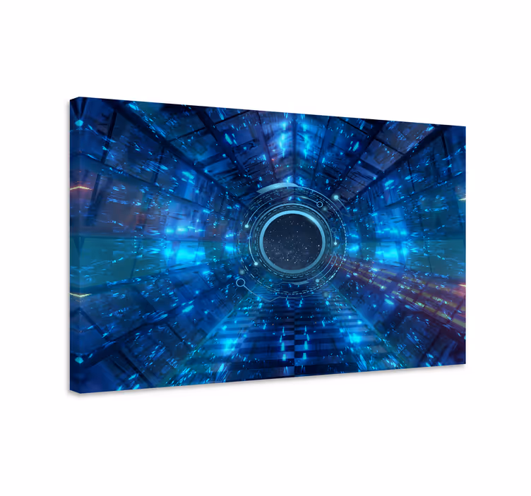 Cuadro moderno vista del túnel futurista - TenVinilo