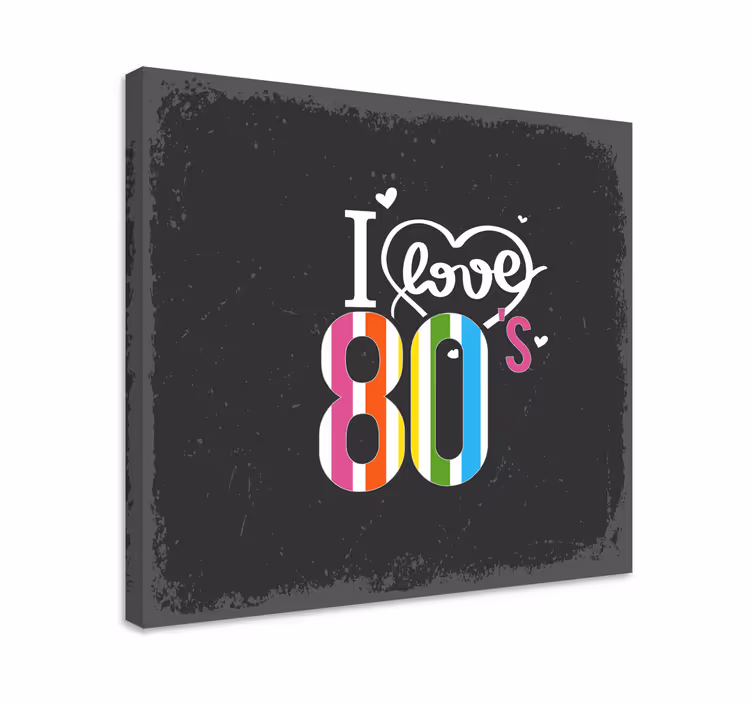 Cuadro frase me encantan los 80 - TenVinilo