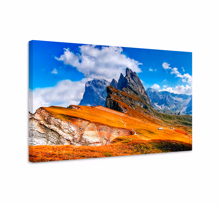 Cuadro paisajes cordillera montañosa majestuosa - TenVinilo