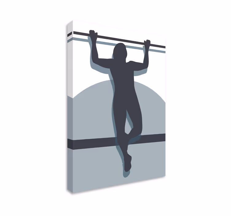 Cuadro deporte pose de fuerza atlética - TenVinilo
