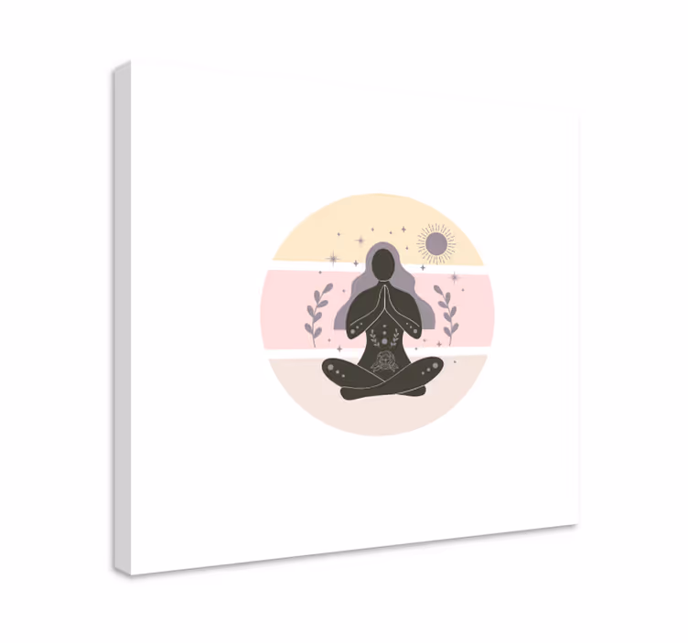 Cuadro buda en pose de meditación - TenVinilo