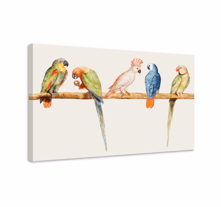 Cuadro árboles Pájaros del amor en el árbol - TenVinilo