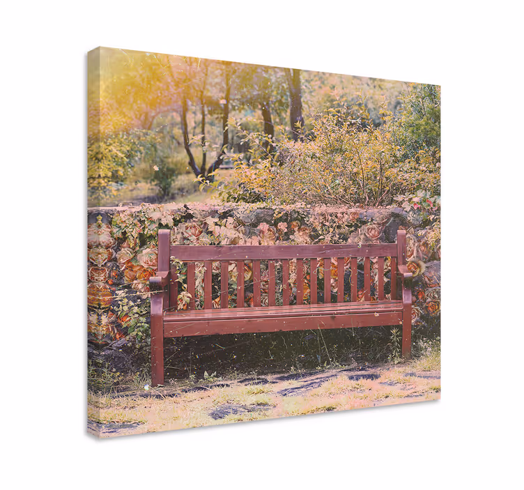 Cuadro paisajes jardín sereno - TenVinilo