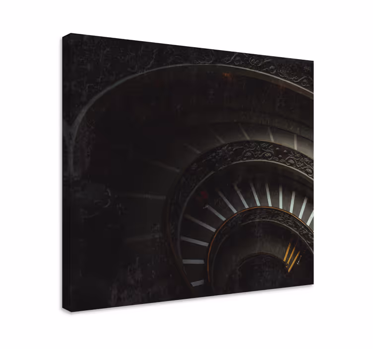 Cuadro vintage Pintura de escaleras oscuras - TenVinilo