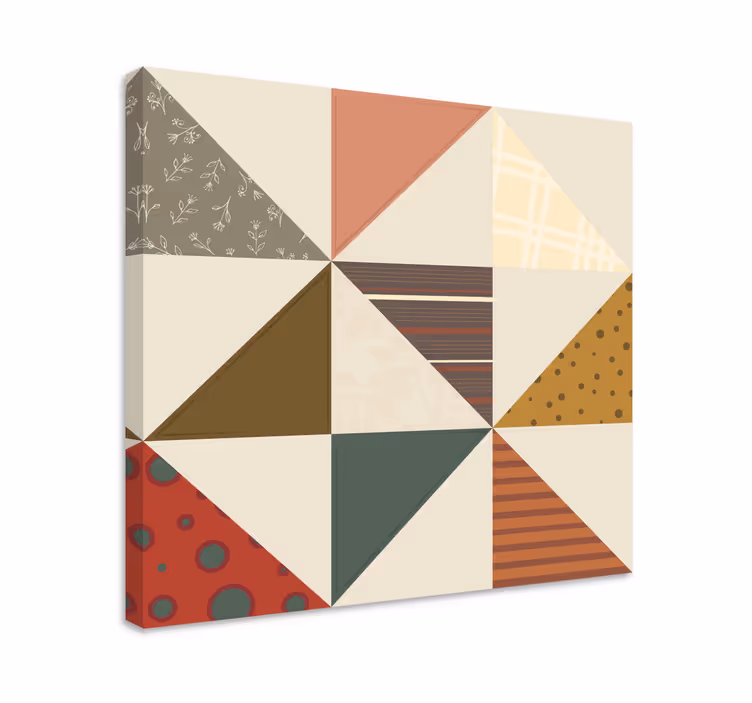 Cuadro buda mosaico geométrico - TenVinilo