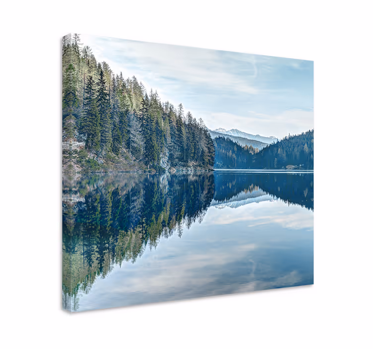 Cuadro árboles Naturaleza bosque río - TenVinilo