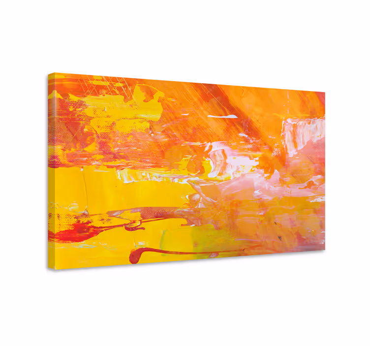Cuadro para bar Diseño abstracto colorido naranja - TenVinilo