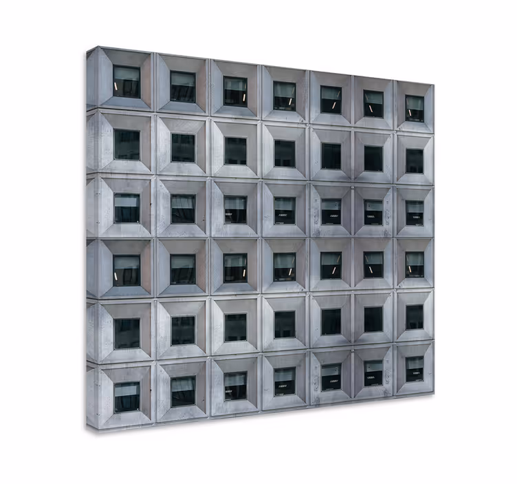 Cuadro 3d Arquitectura brutalista - TenVinilo