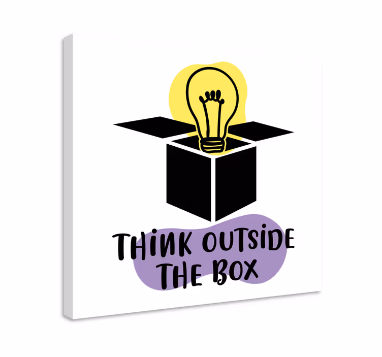 Tableau motivation think outside the box - TenVinilo