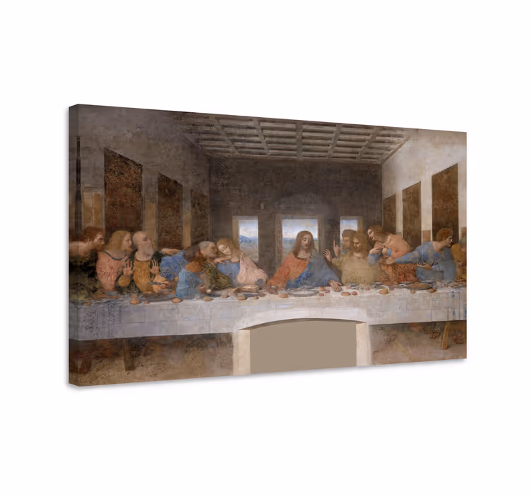 Cuadro artístico la Última Cena es una pintura mural del artista  - TenVinilo