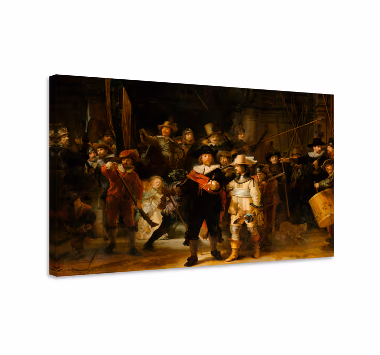 Cuadro artístico la Guardia Nocturna de Rembrandt - TenVinilo
