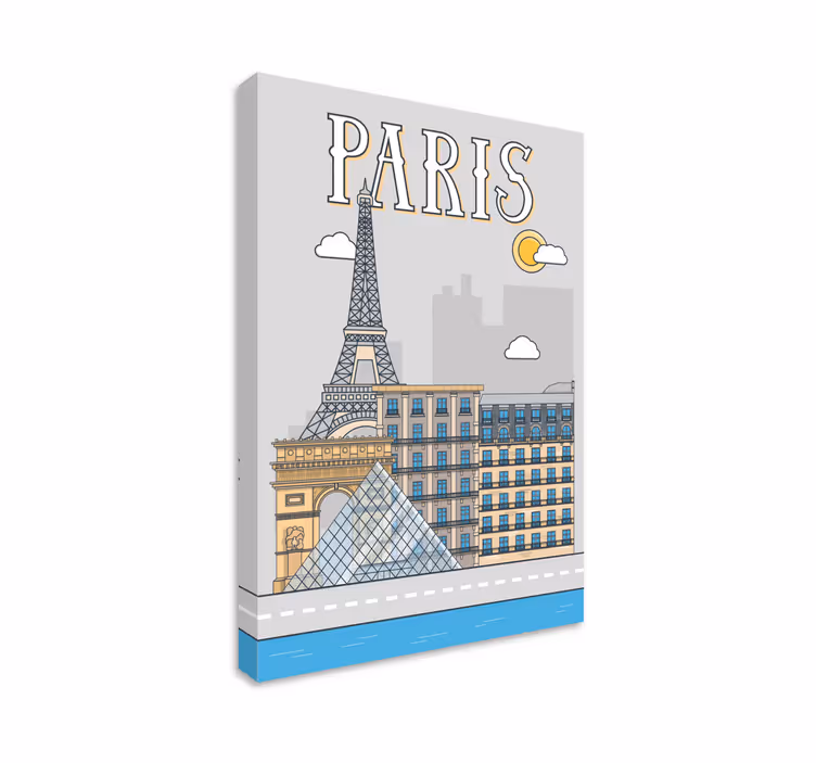 Cuadro ciudades parísParís es una ciudad en Francia. Es la capita - TenVinilo