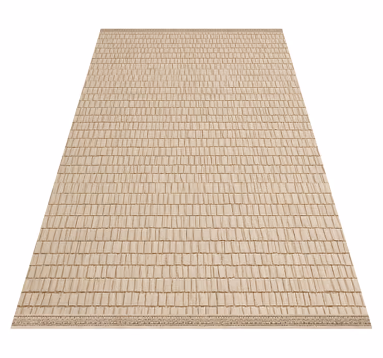Alfombra vinílica exterior textura de ratán tejido - TenVinilo