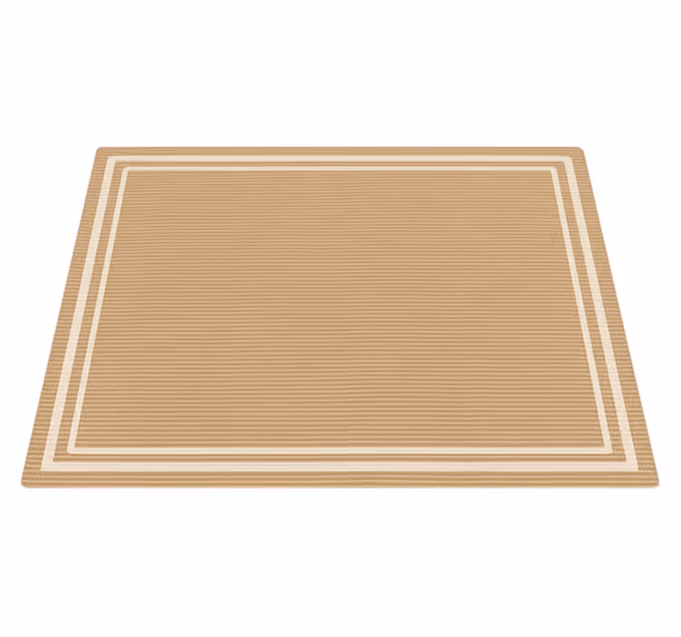 Alfombra vinílica exterior imitación de borde tejido - TenVinilo