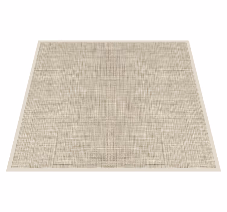 Alfombra vinílica imitación efecto tela beige - TenVinilo