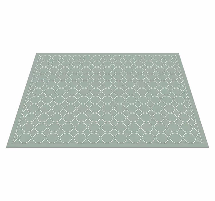 Alfombra vinílica cocina celadón lattice apagado - TenVinilo