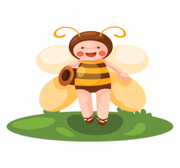Aflombra vinílica animales personalizada abeja - TenVinilo