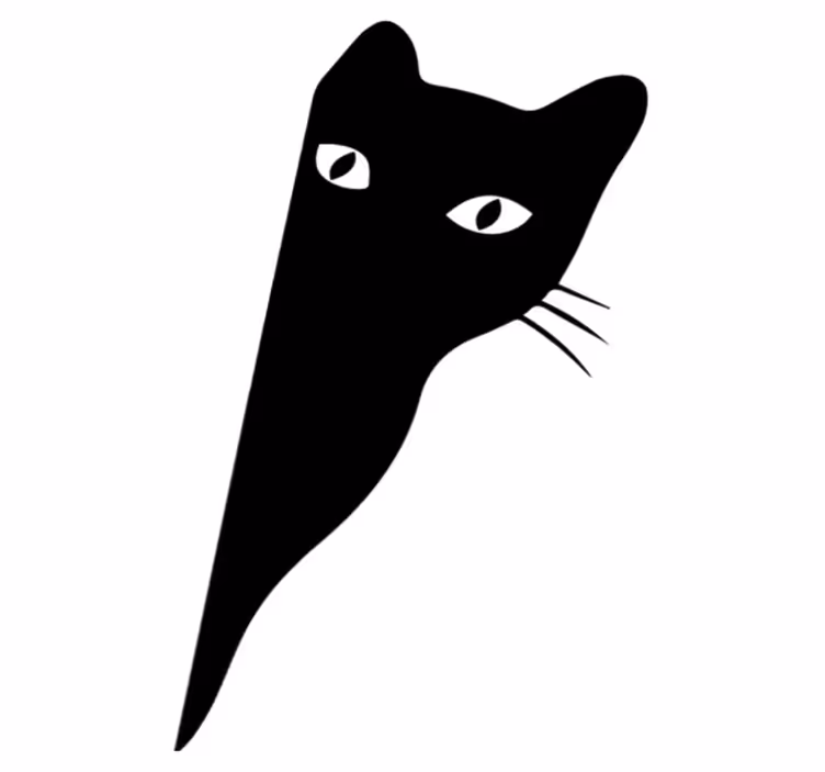 Aflombra vinílica animales gato maullador - TenVinilo