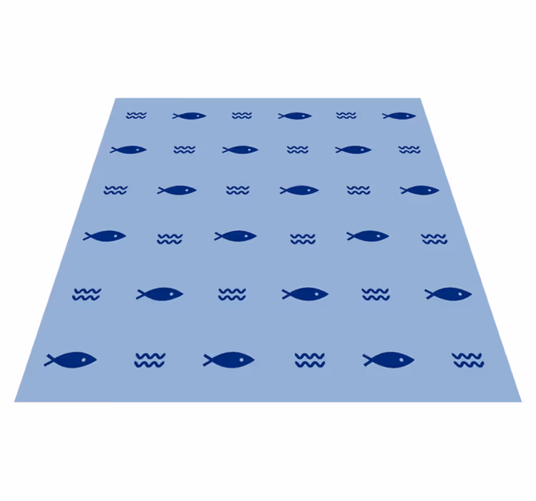 Aflombra vinílica animales diseño de peces patrón - TenVinilo
