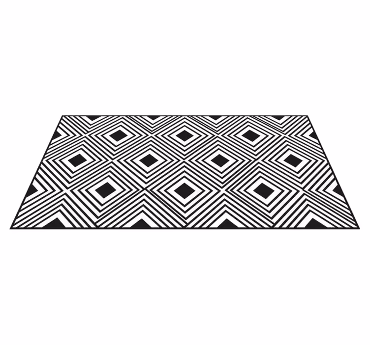 Alfombra vinílica cocina rombos en relieve - TenVinilo