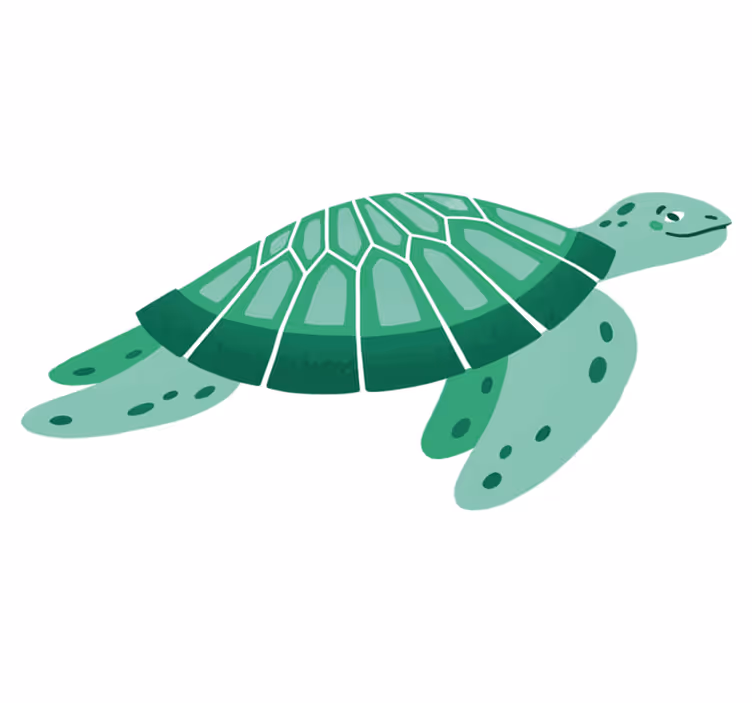 Aflombra vinílica animales tortuga juguetona - TenVinilo