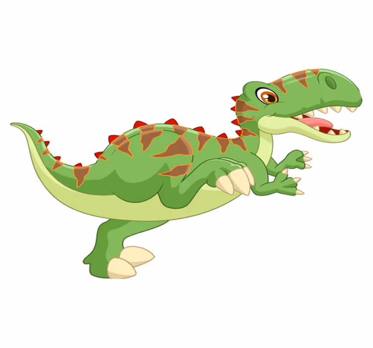 Aflombra vinílica animales personaje dinosaurio amigable - TenVinilo
