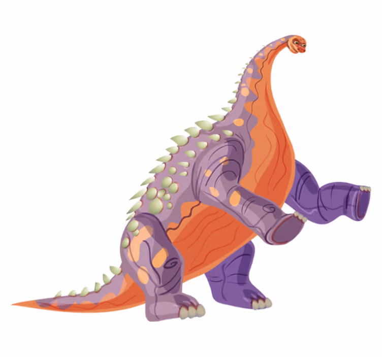 Aflombra vinílica animales personaje dino colorido - TenVinilo