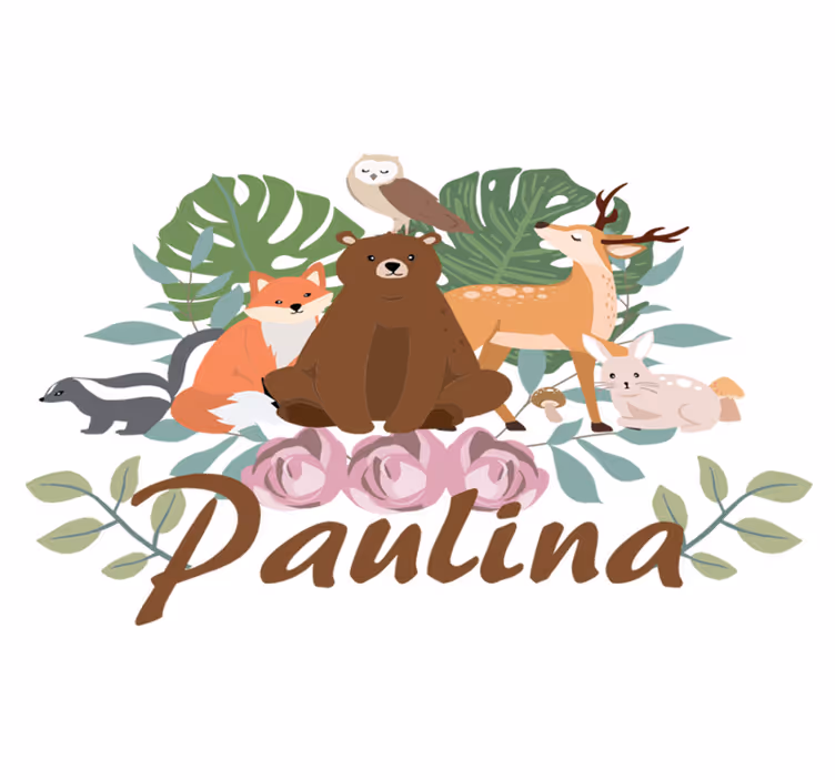 Aflombra vinílica animales reunión de animales del bosque - TenVinilo