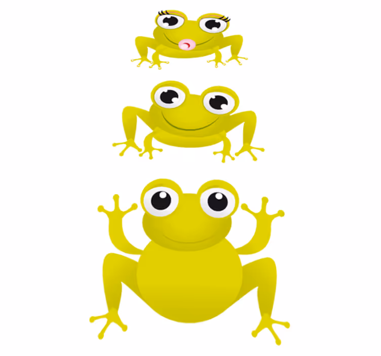 Aflombra vinílica animales ranas bebé - TenVinilo