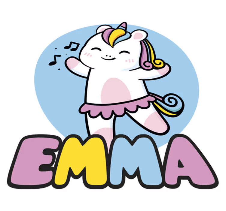 Aflombra vinílica animales bailarina unicornio - TenVinilo