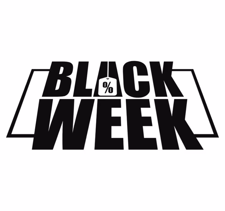 Alfombra vinílica black friday para escaparate - TenVinilo