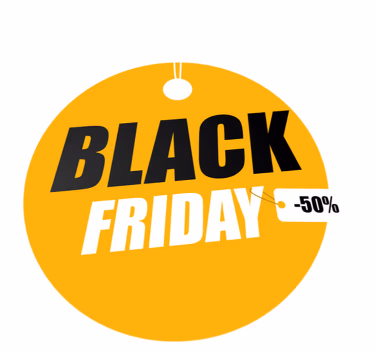 Alfombra vinílica black friday círculo personalizado - TenVinilo