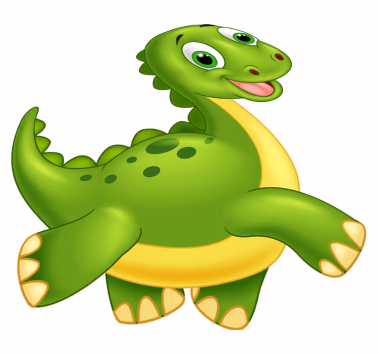 Aflombra vinílica animales dinosaurio verde lindito - TenVinilo