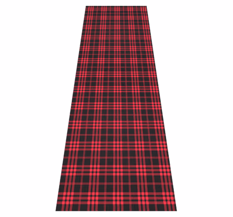 Alfombra vinílica navidad patrón tartan navidad - TenVinilo