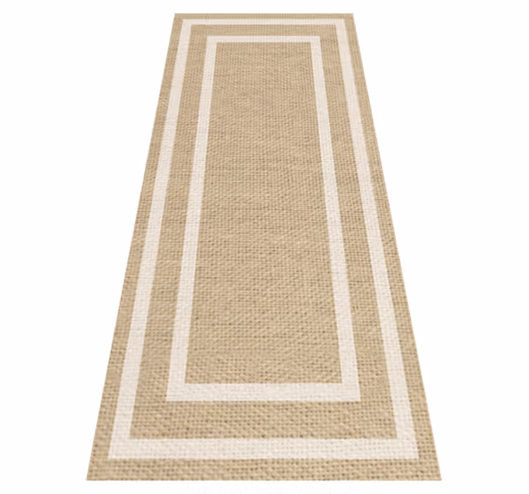 Alfombra vinílica minimalista textura natural tejida - TenVinilo