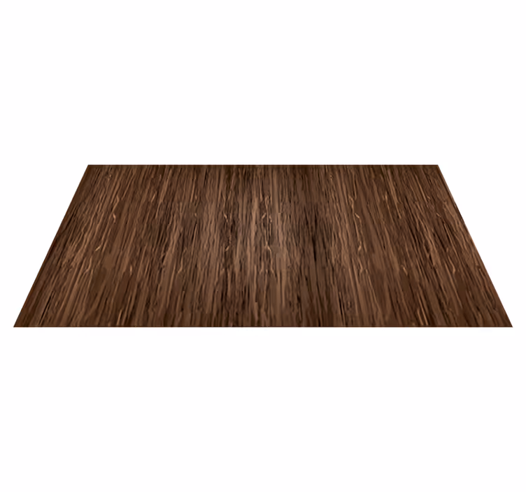 Alfombra vinílica comedor efecto madera oscura - TenVinilo