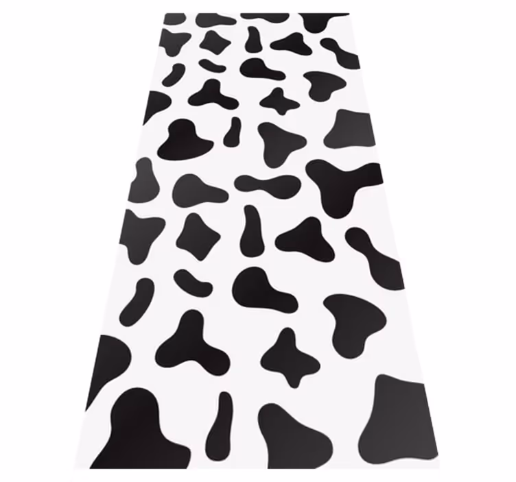 Alfombra vinílica animal print estampado de vaca - TenVinilo