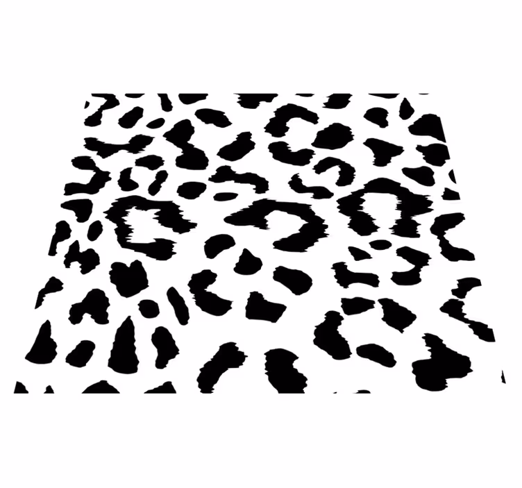 Alfombra vinílica dormitorio estampado leopardo - TenVinilo