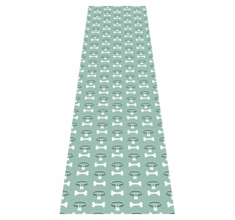 Alfombra vinílica dormitorio diseño de perros brillantes - TenVinilo