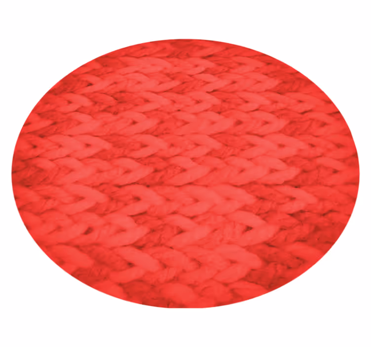 Alfombra vinílica geométrica con patrones redondeados - TenVinilo